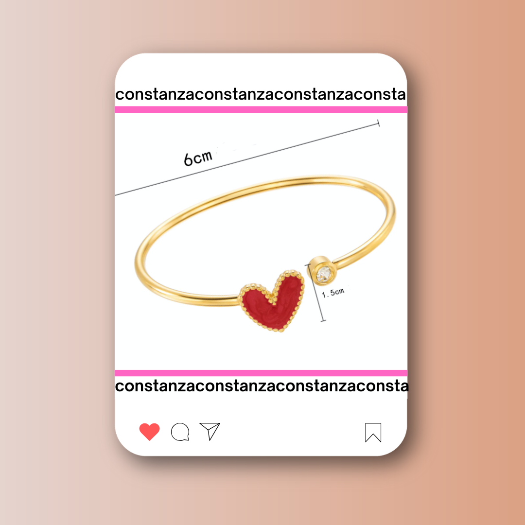 Brazalete Valentine Rojo