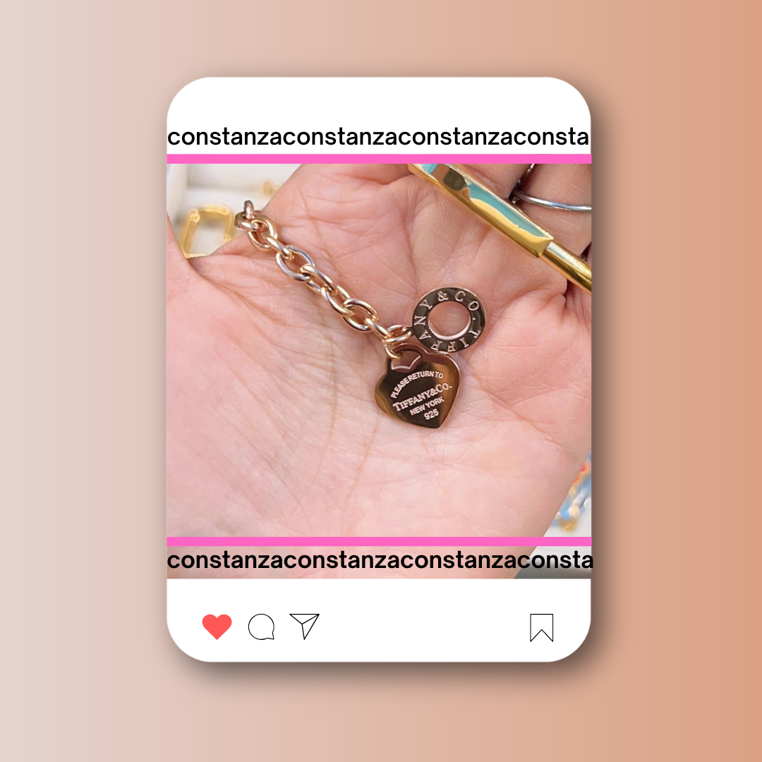 Pulsera Clásica Heart Oro Rosa