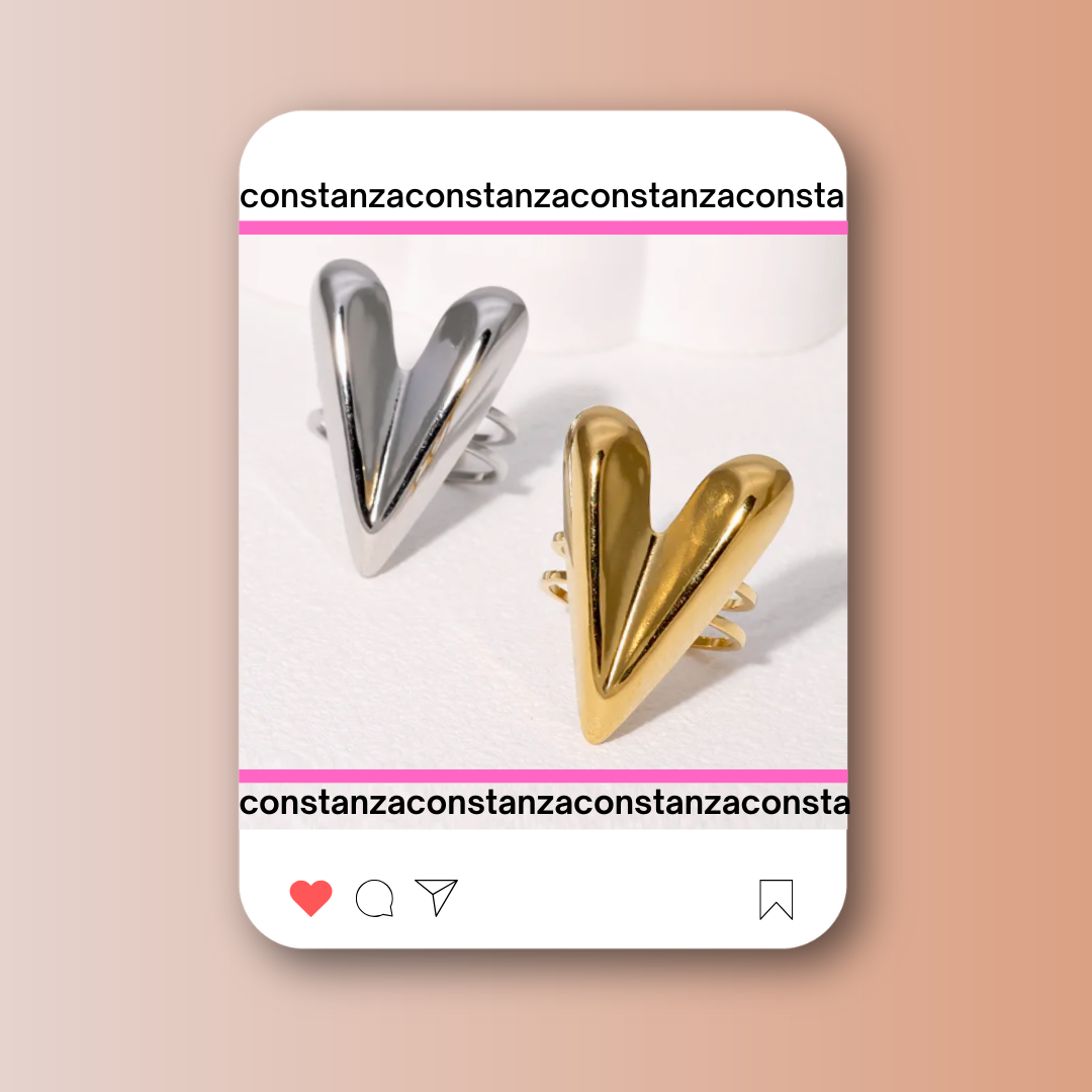 Anillo Ajustable Loving Plateado