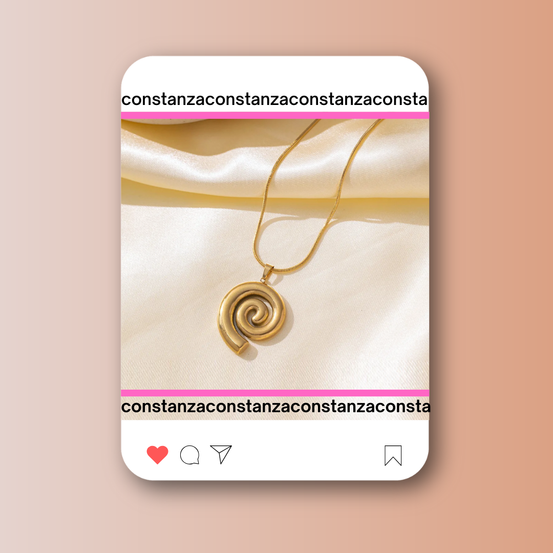 Collar Espiral Dorado