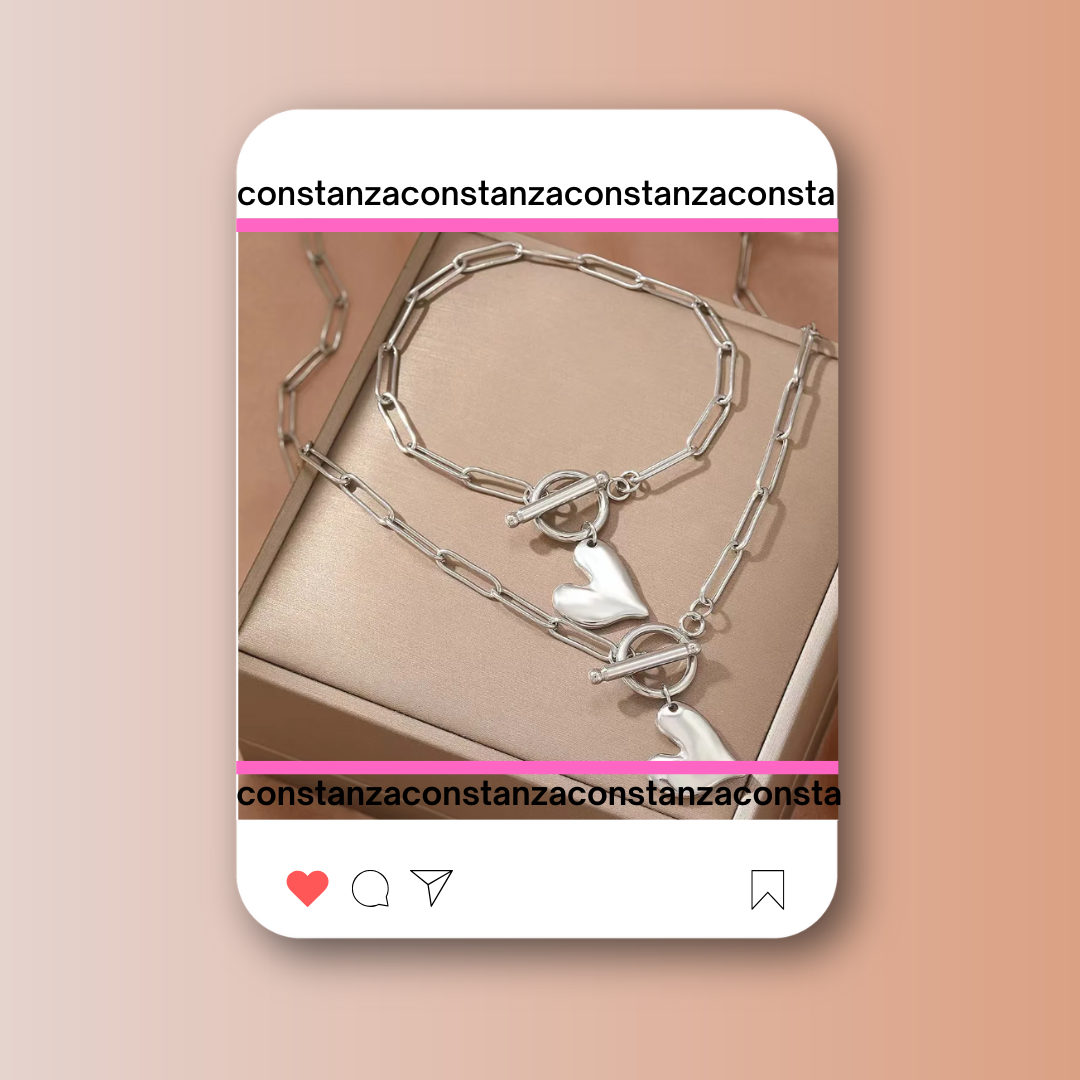 SET LOVING Plateado