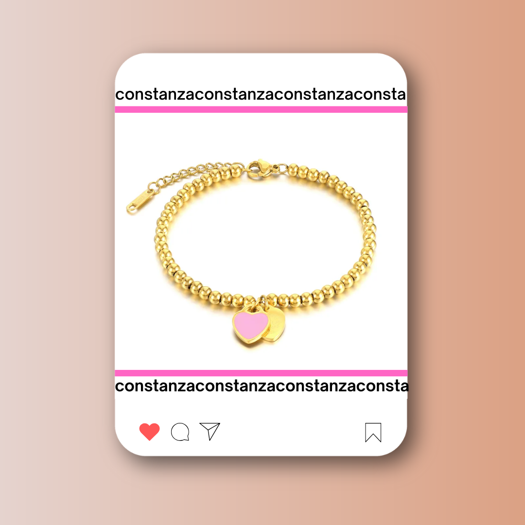 Pulsera Return Rosa Dorado