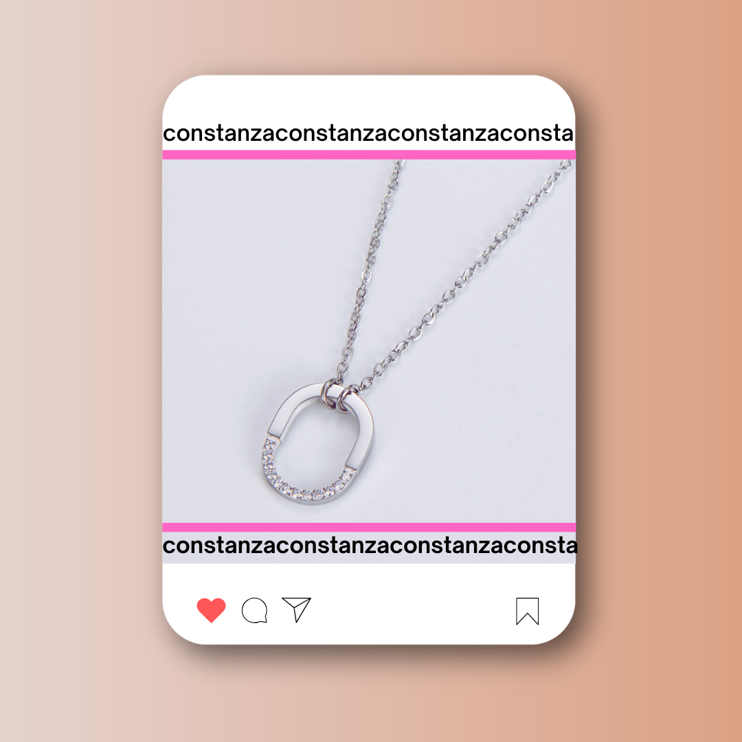 Collar Mini Lock Plateado