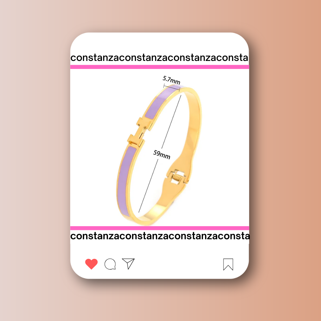 Brazalete H Minimalista Lila