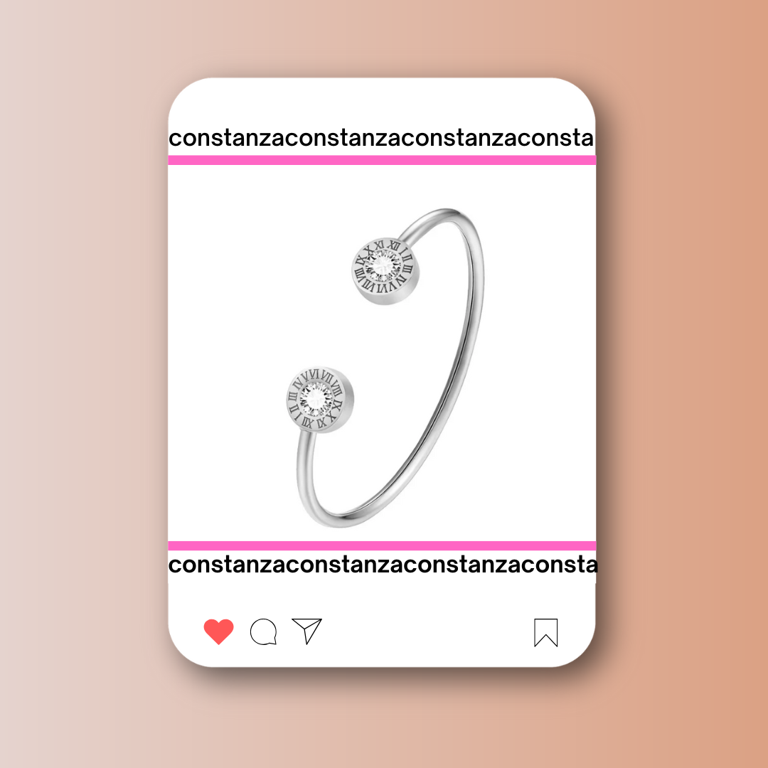 Brazalete Bv Plateado