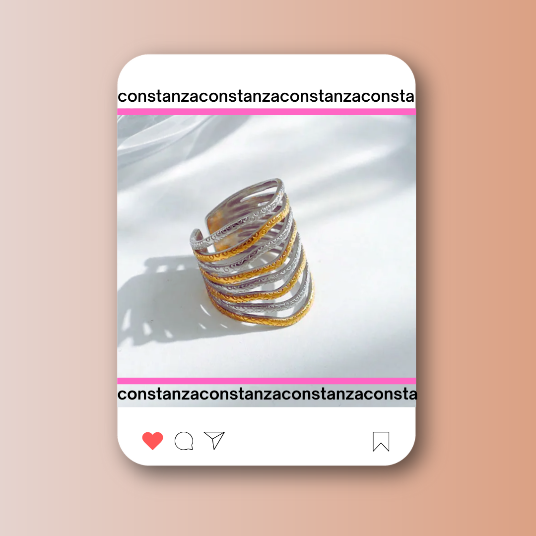 Anillo Bicolor Big