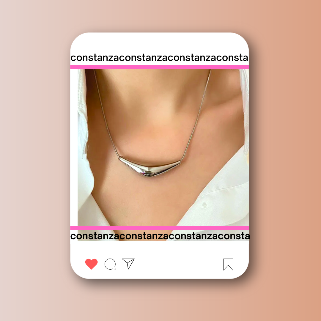 Collar chunky It Plateado