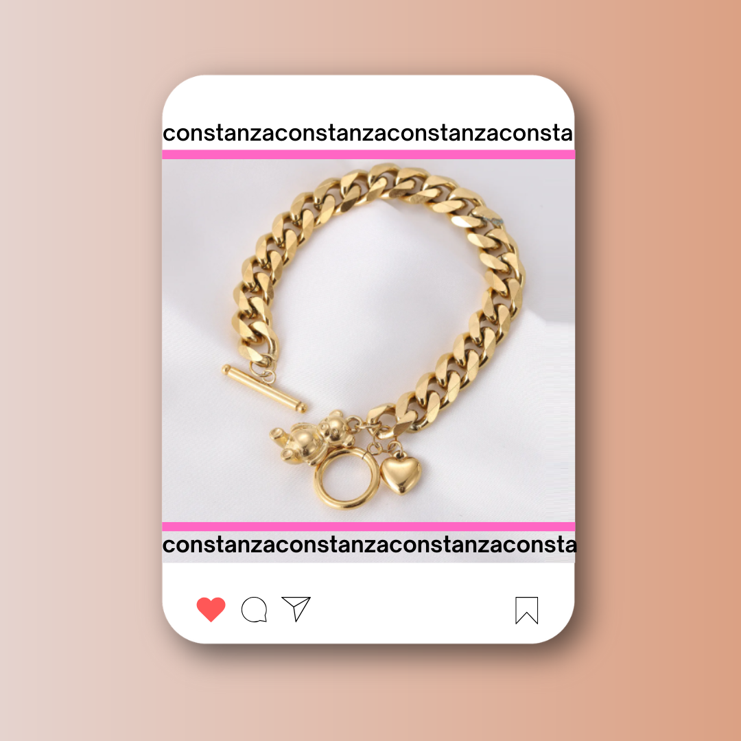 PULSERA TEDDY Dorada
