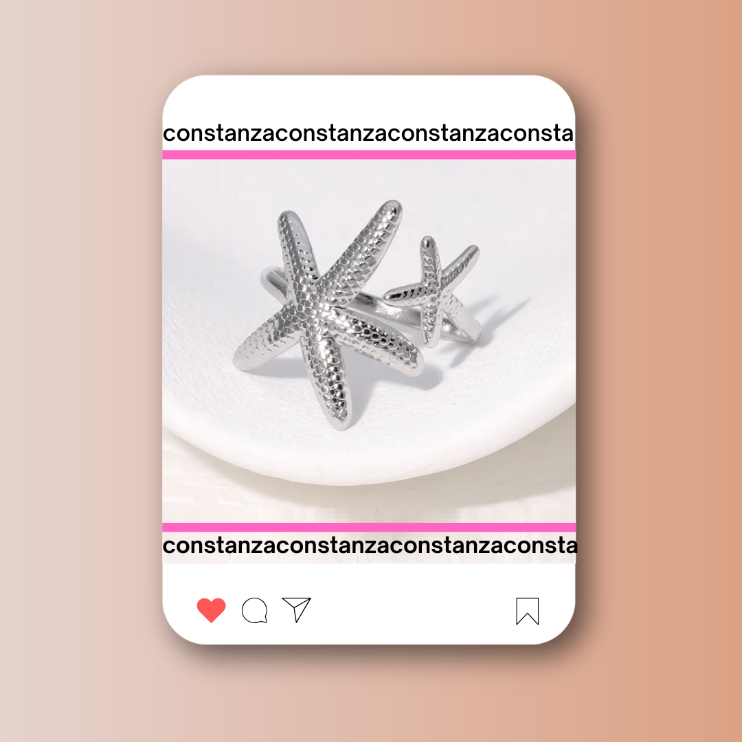 Anillo Mar Plateado