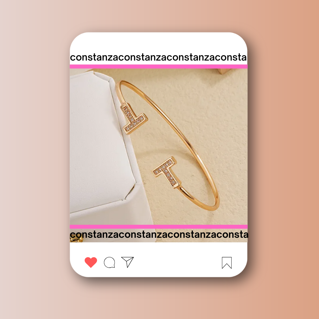Brazalete T Dorado