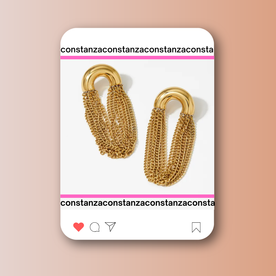 Aretes Maximalistas Dorados
