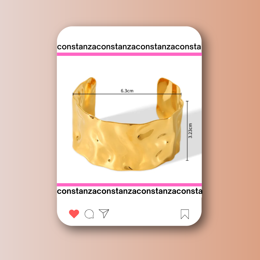 Brazalete Chunky Dorado