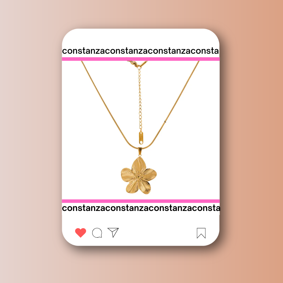 Collar Flor Dorada