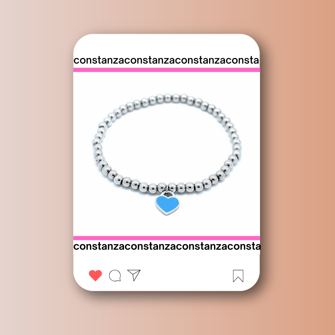 Pulsera Return Plata Azul