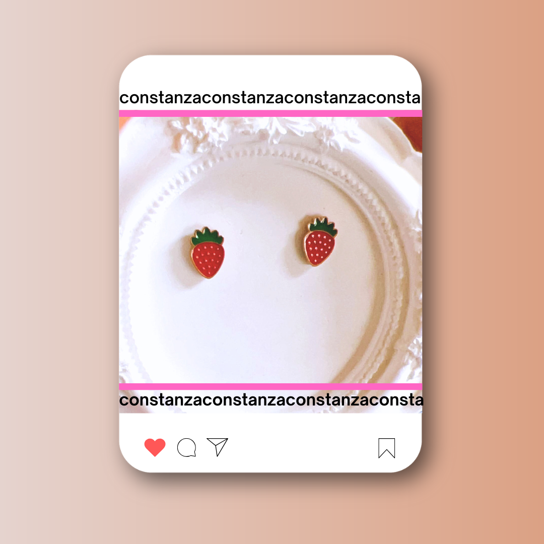 Aretes Mini Fresas