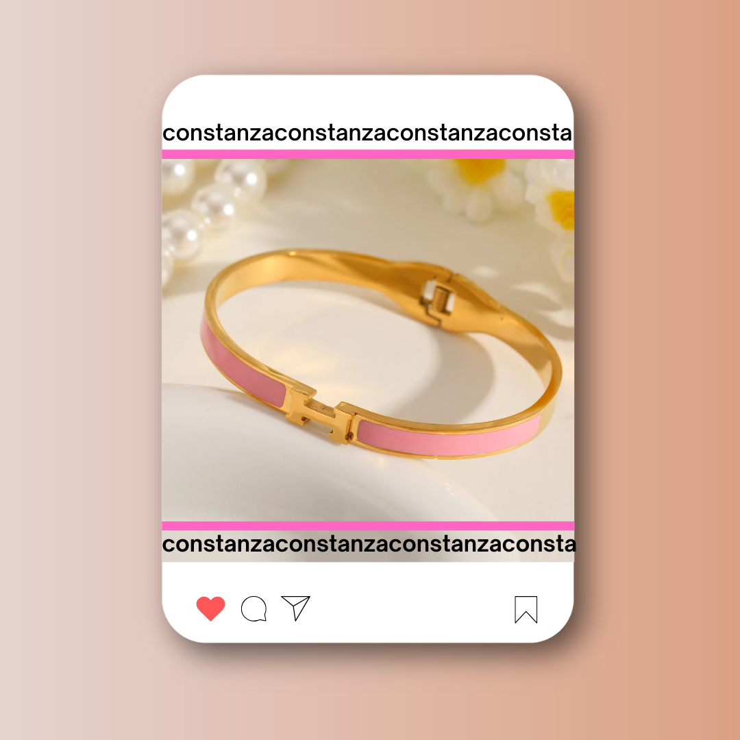 Brazalete H Minimalista Pink