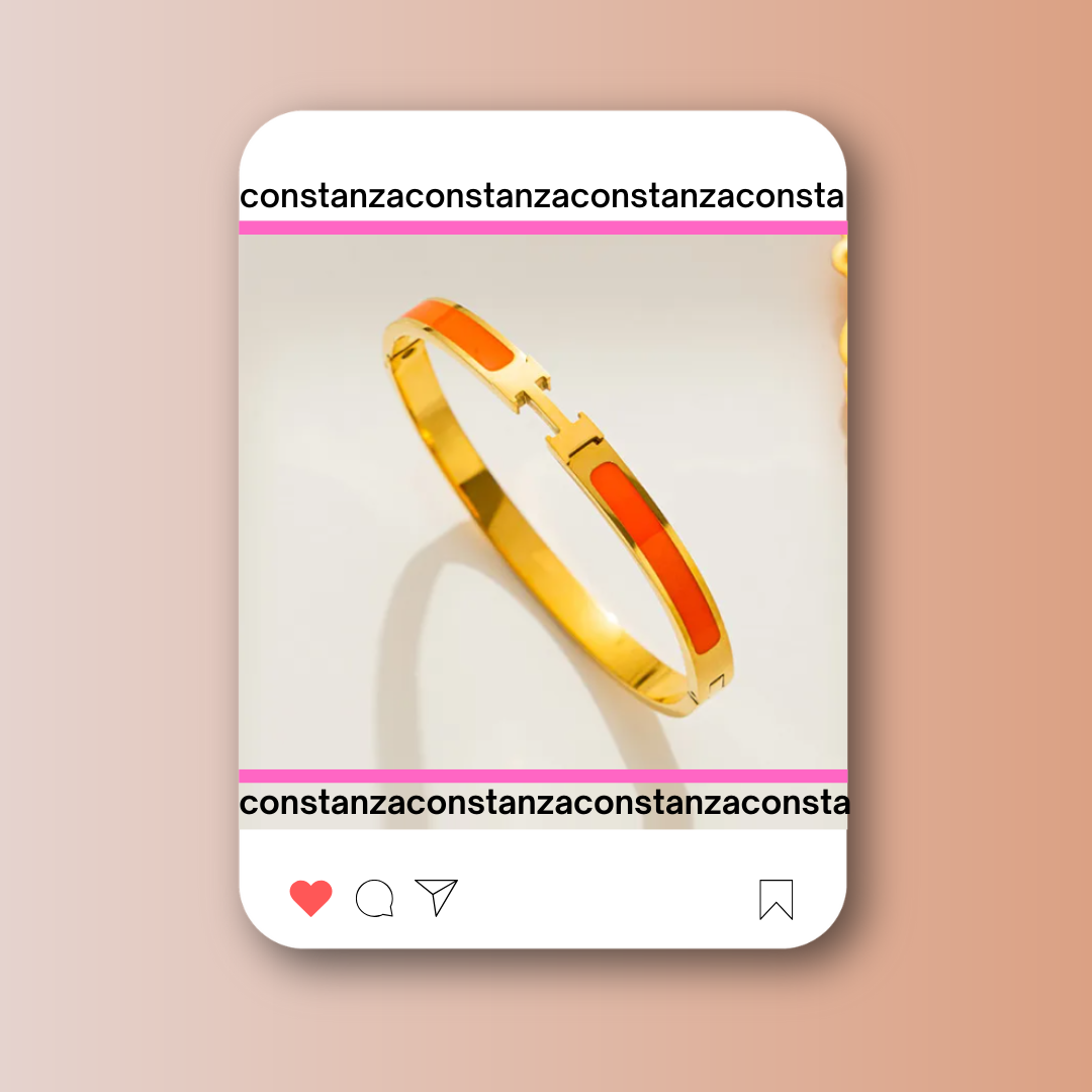Brazalete H Minimalista Naranja