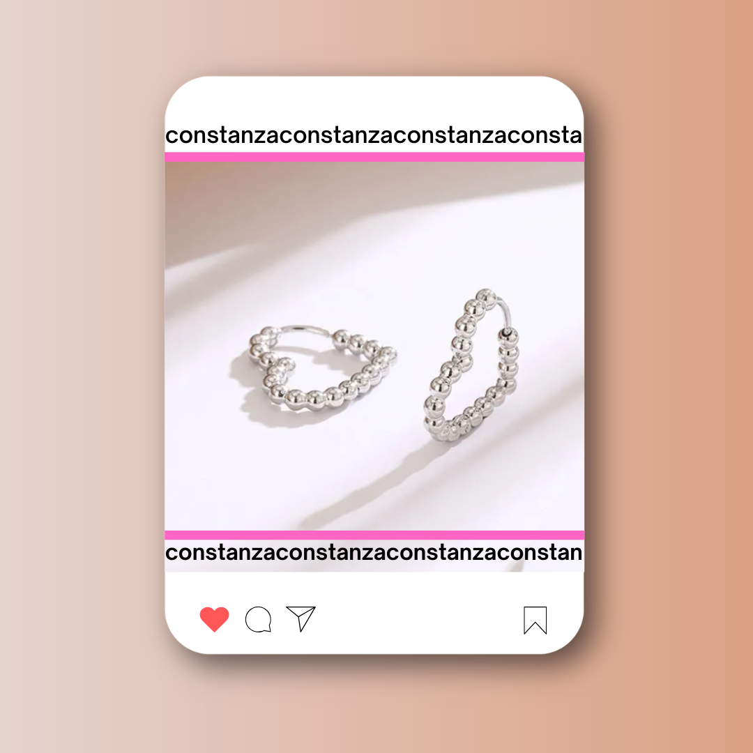 Aretes Corazones Sugar