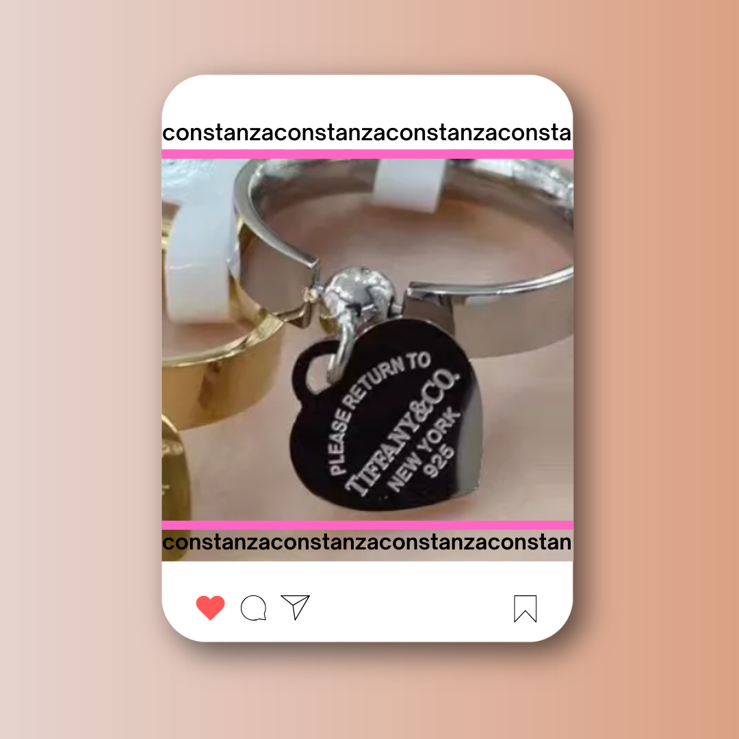 Anillo Tiff Dije Plata T7