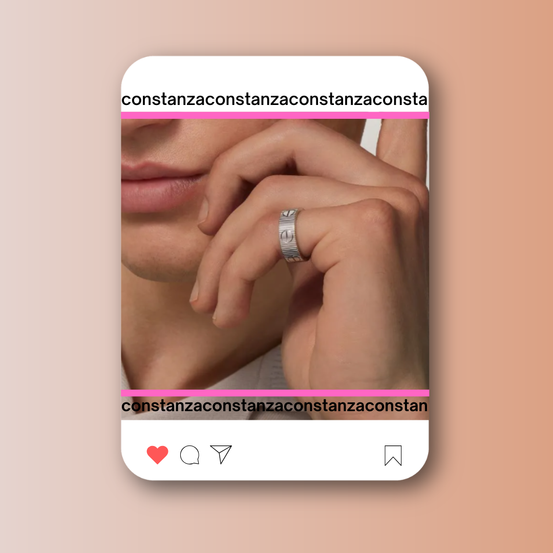Anillo CC Plata Talla 7