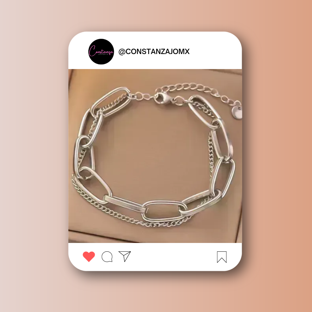 Pulsera Boho Chic Plata