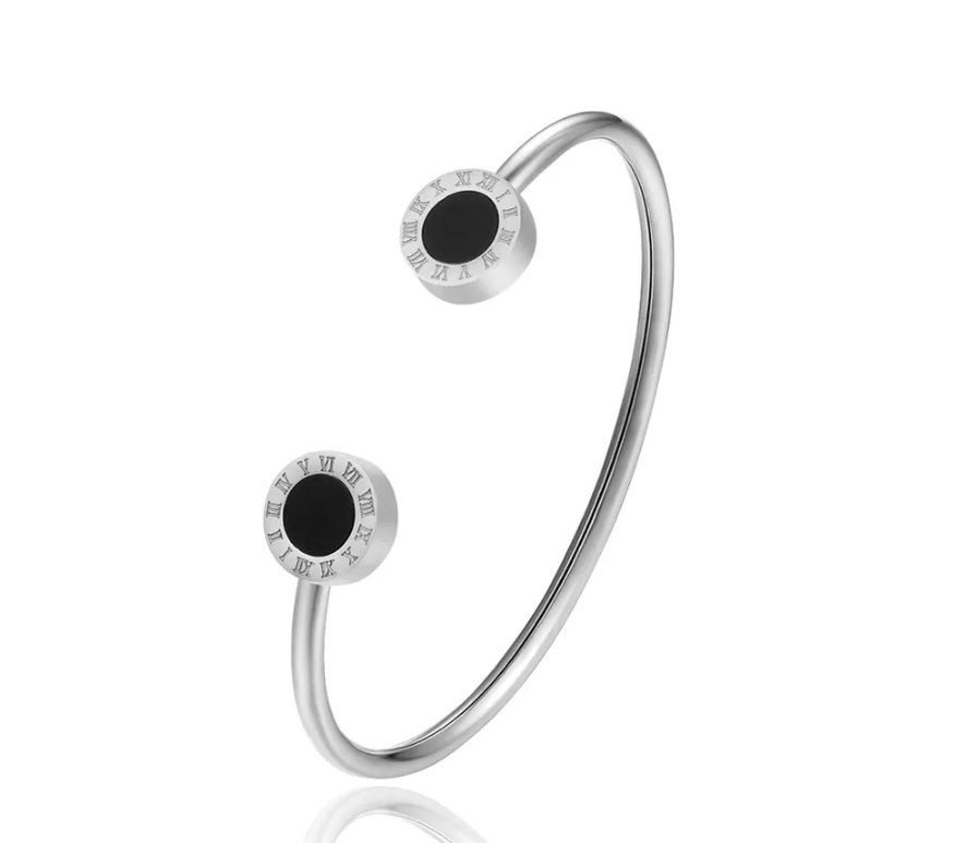 Brazalete Delgado BV Plateado